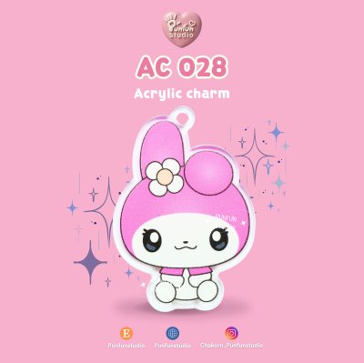 Cutie Kitty & Friends AC 027-AC 042 Acrylic charm / Complete workpiece