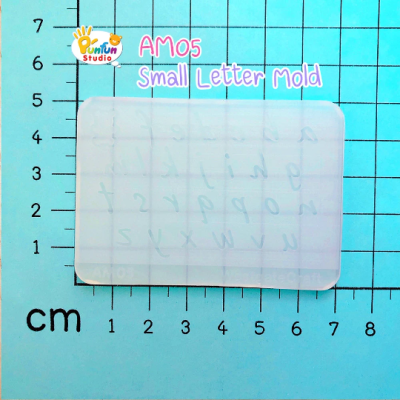 Small LetterMold, Height 5-6 mm Thickness 0.3 - 0.4 mm