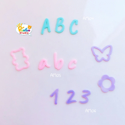 Capital Letter Mold, Small LetterMold,Number Mold  Height 5-6 mm Thickness 0.3 - 0.4 mm