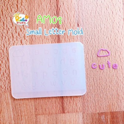 AM 07, AM 08, AM 09 Mold  / Alphabet Mold / Height 5-6 mm Thickness 0.3 - 0.4 mm / UV Resin Mold