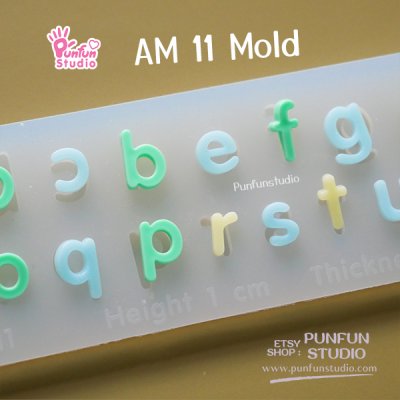 Small Letter  UV Resin Mold Height 0.7-1 cm Thickness 2 mm