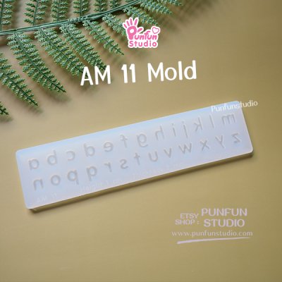 Small Letter  UV Resin Mold Height 0.7-1 cm Thickness 2 mm