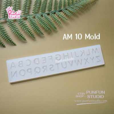 Capital Letter  UV Resin Mold  Height 1 cm Thickness 2 mm