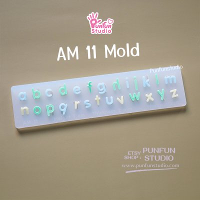 Small Letter  UV Resin Mold Height 0.7-1 cm Thickness 2 mm
