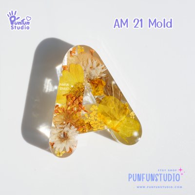AM 21-46 A-Z Alphabet Molds / 26 pieces / Letter Mold / Silicone mold / Epoxy resin mold