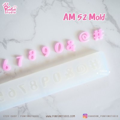 Number Letter Mold Height 0.7-1 cm Thickness 2 mm