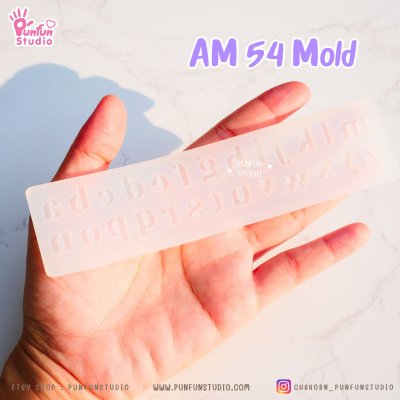 AM 53, AM 54, AM 55 Mold  / UV Resin Mold / Height 0.7-1 cm Thickness 2 mm / Alphabet and Number Mold / Silicone Mold