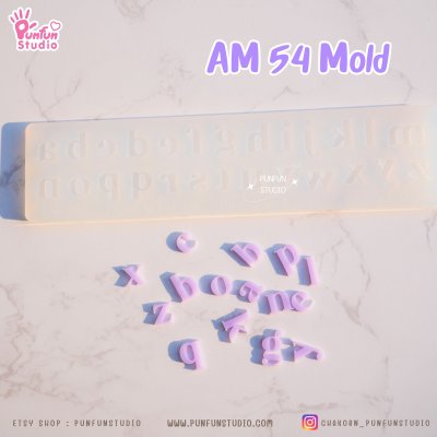 AM 53, AM 54, AM 55 Mold  / UV Resin Mold / Height 0.7-1 cm Thickness 2 mm / Alphabet and Number Mold / Silicone Mold