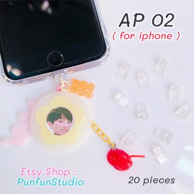 Lighting port Hanging Plugy for iPhone not over 14 / 20 pieces