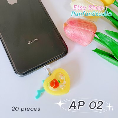 Lighting port Hanging Plugy for iPhone not over 14 / 20 pieces