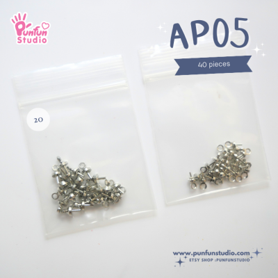  Eyepin / Pack 40 pieces / 2 Size / Nickel