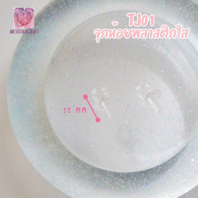AP10 / Clear Plastic Eye Pin / 40 pieces