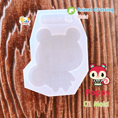 Poppy 01 Mold / Animal Crossing Mold / Silicone Mold