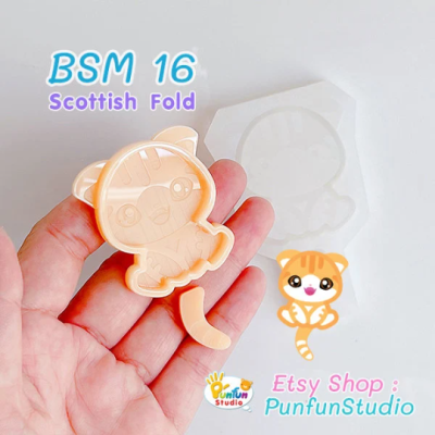 Scottish Fold Mold / Full Body Shaker Mold 