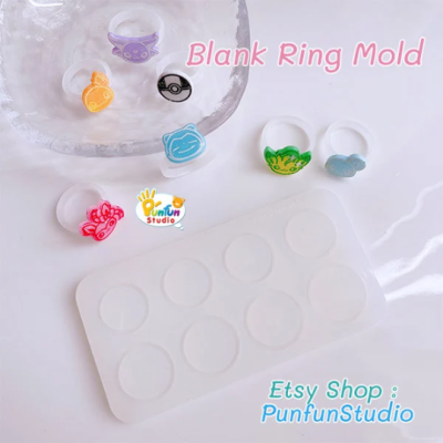 Blank Ring Mold 01 / Inside Diameter 15 - 18.5 mm / Ring Mold / UV Resin Mold / Silicone Mold