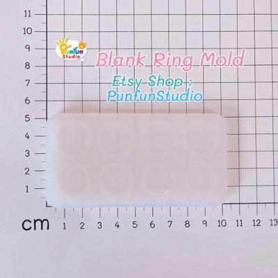Blank Ring Mold 01 / Inside Diameter 15 - 18.5 mm / Ring Mold / UV Resin Mold / Silicone Mold