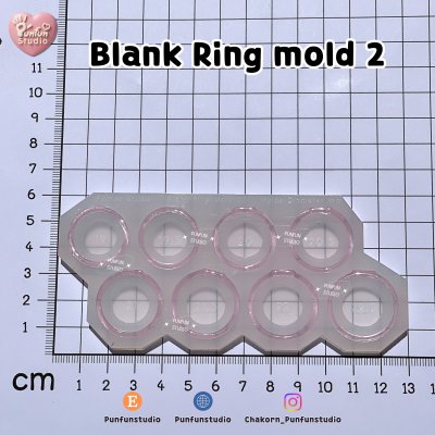 Blank Ring Mold 01 Inside Diameter 15 - 18.5 mm, Blank Ring Mold 02 19-22.5 mm / Ring Mold / UV Resin Mold / Silicone Mold