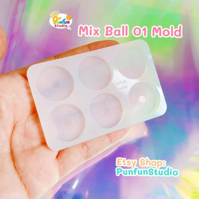 Mix Ball 01 Mold / Pokemold / Silicone Mold