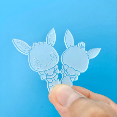 Eev 02 Front & Back Mold / Pokemold / Silicone Mold / Keychain Pendant Earring Mold