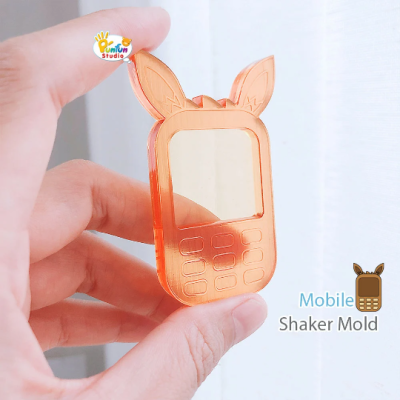 Eev x Mobile Shaker Mold / Pokemold / Silicone Mold / Shaker Mold