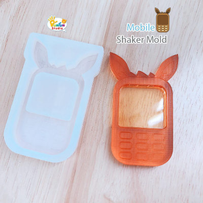 Eev x Mobile Shaker Mold / Pokemold / Silicone Mold / Shaker Mold