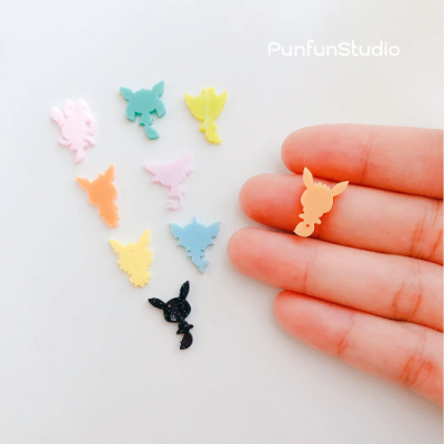 Mini Eev Evolutions Mold / Shaker bits mold / Pokemold / Silicone Mold