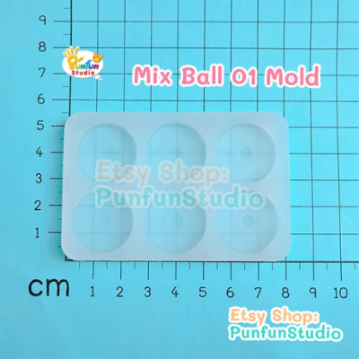 Mix Ball 01 Mold / Pokemold / Silicone Mold