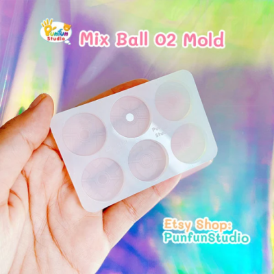 Mix Ball 02 Mold / Pokemold / Silicone Mold