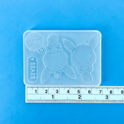 Eev 02 Front & Back Mold / Pokemold / Silicone Mold / Keychain Pendant Earring Mold