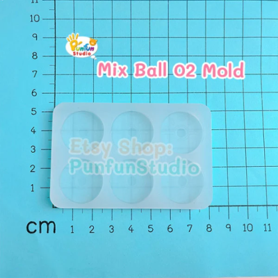 Mix Ball 02 Mold / Pokemold / Silicone Mold