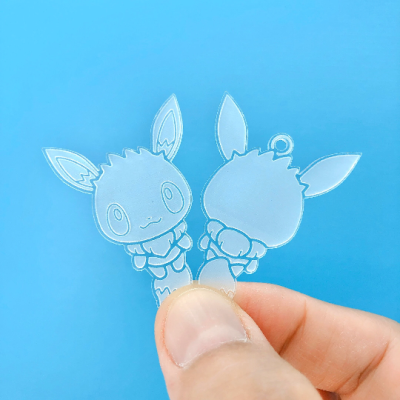 Eev 02 Front & Back Mold / Pokemold / Silicone Mold / Keychain Pendant Earring Mold
