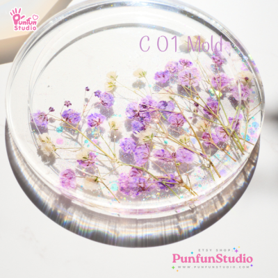 C 01 Round Coaster Mold / Silicone Mold / Epoxy Resin Mold