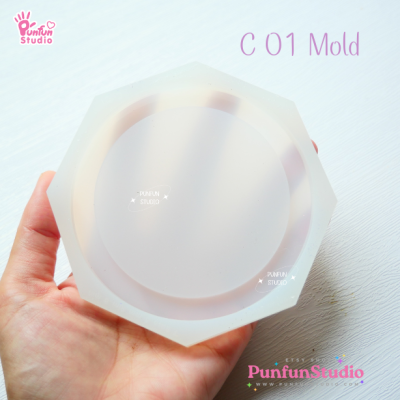 C 01 Round Coaster Mold / Silicone Mold / Epoxy Resin Mold