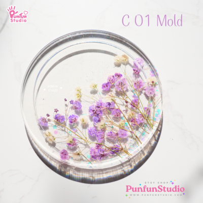 C 01 Round Coaster Mold / Silicone Mold / Epoxy Resin Mold