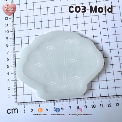 C 03, C04  Shell Coaster / Fish Bowl Coaster /  Silicone Mold / Epoxy Resin Mold
