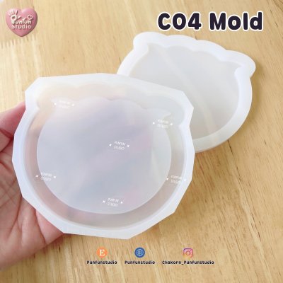 C 03, C04  Shell Coaster / Fish Bowl Coaster /  Silicone Mold / Epoxy Resin Mold