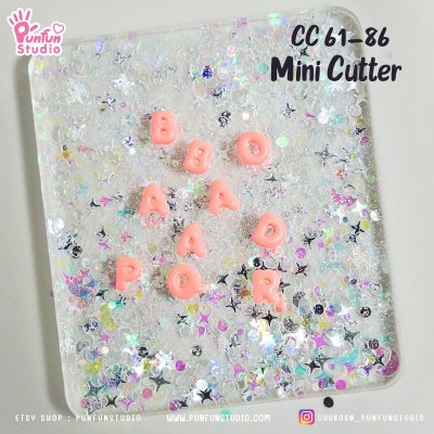CC 61-86 A-Z Mini Cookie & Clay Cutter / Alphabet / Cookie Cutter / Polymer Cutter / Fondant Cutter