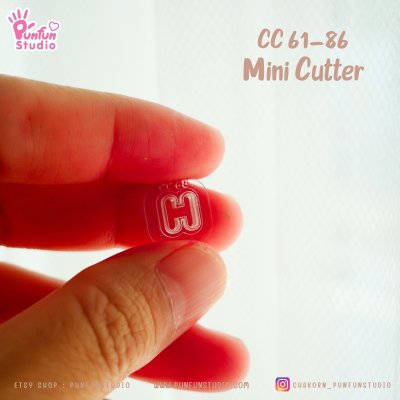CC 61-86 A-Z Mini Cookie & Clay Cutter / Alphabet / Cookie Cutter / Polymer Cutter / Fondant Cutter