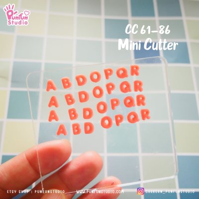  A-Z Mini Cookie and Clay Cutter Set