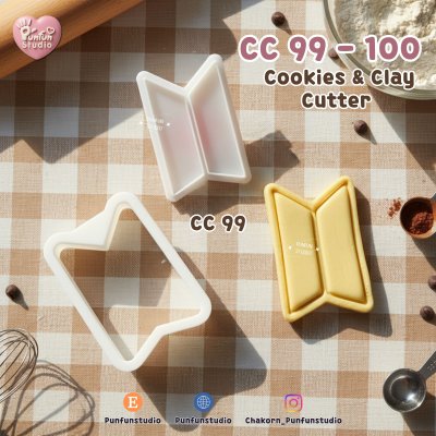 CC 99-100 K-POP Cookie Cutter, 3D Printed PLA Clay Cutter