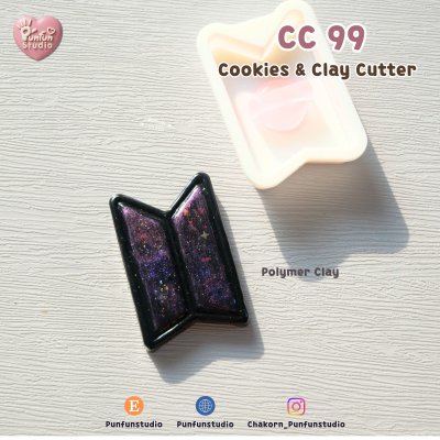 CC 99-100 K-POP Cookie Cutter, 3D Printed PLA Clay Cutter