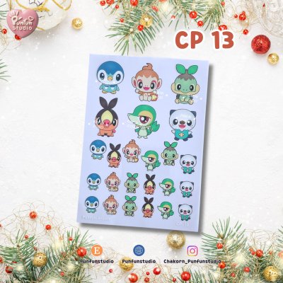 CP 11-15 Slim Sheet Cartoon for Decoration / UV printed & Matt Coating on a clear plastic sheet