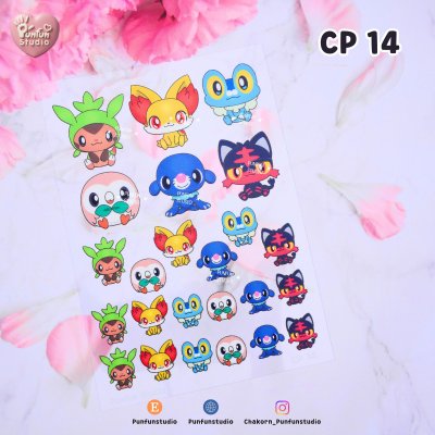 CP 11-15 Slim Sheet Cartoon for Decoration / UV printed & Matt Coating on a clear plastic sheet