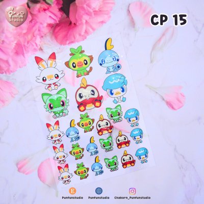 CP 11-15 Slim Sheet Cartoon for Decoration / UV printed & Matt Coating on a clear plastic sheet