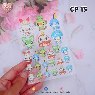 CP 11-15 Slim Sheet Cartoon for Decoration / UV printed & Matt Coating on a clear plastic sheet