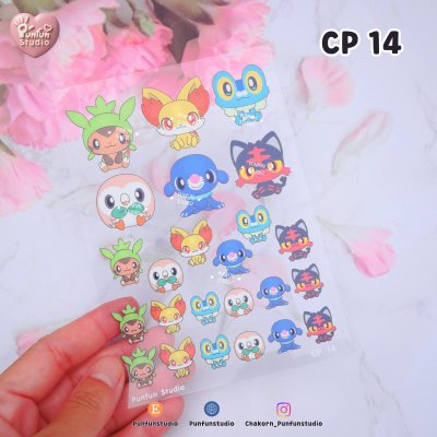 CP 11-15 Slim Sheet Cartoon for Decoration / UV printed & Matt Coating on a clear plastic sheet