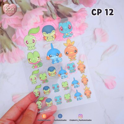 CP 11-15 Slim Sheet Cartoon for Decoration / UV printed & Matt Coating on a clear plastic sheet