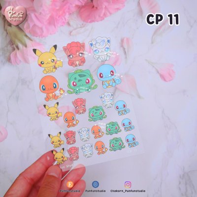 CP 11-15 Slim Sheet Cartoon for Decoration / UV printed & Matt Coating on a clear plastic sheet