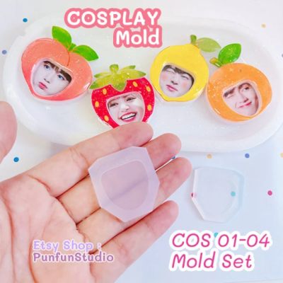 COS 01, 02, 03, 04 Molds / Cosplay Photo Frame / Photo Frame Mold / Silicone Mold