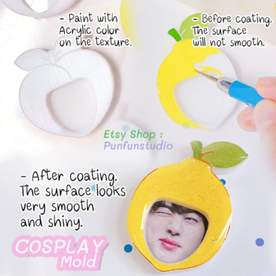 COS 01, 02, 03, 04 Molds / Cosplay Photo Frame / Photo Frame Mold / Silicone Mold